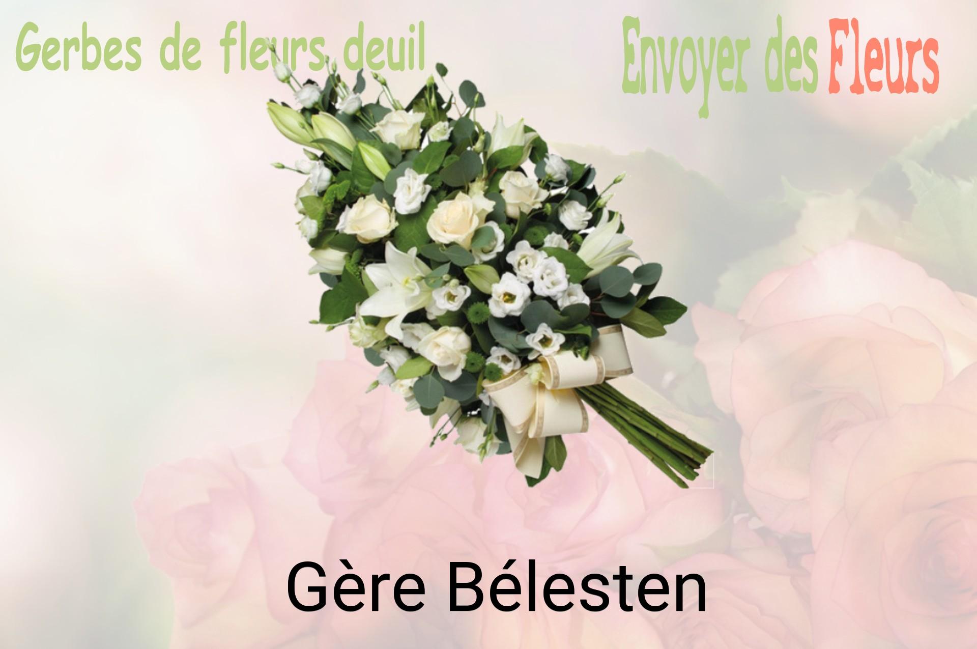 Gerbe de fleurs de deuil livrée à Gère-Bélesten
